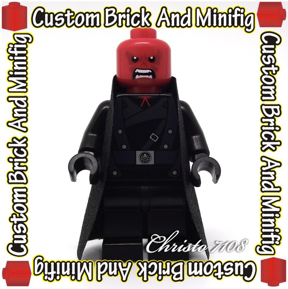 captain america red skull lego