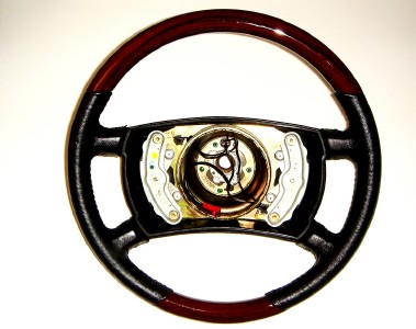 Wood steering wheel for mercedes w124 #6