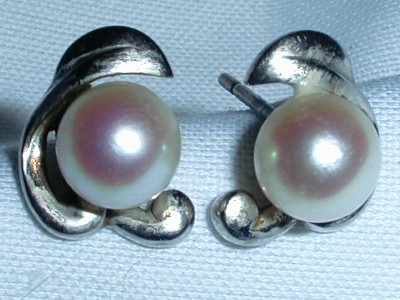 Mikimoto Pearls Earrings on Stunning Mikimoto Sterling 7mm Pearl Earrings Http Www Auctiva