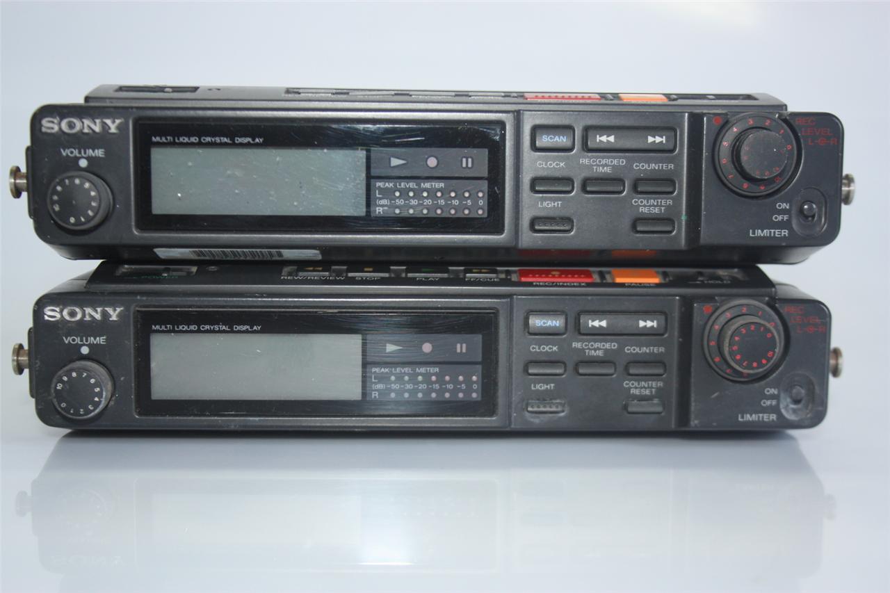 2 units of SONY TCDD10 DIGITAL AUDIO TAPE CORDER DAT Digital Audio Tape