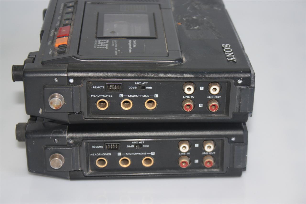2 units of SONY TCD-D10 DIGITAL AUDIO TAPE CORDER DAT Digital Audio Tape