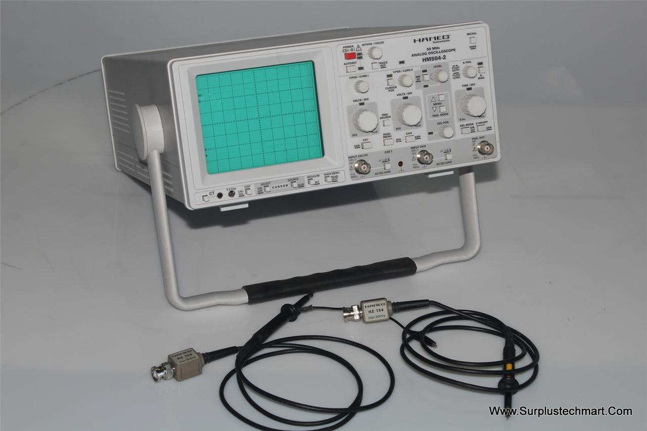 Hameg HM5042 Oscilloscope 2Ch 50MHz w/2 HZ 154 PROBE CALIBRATED eBay