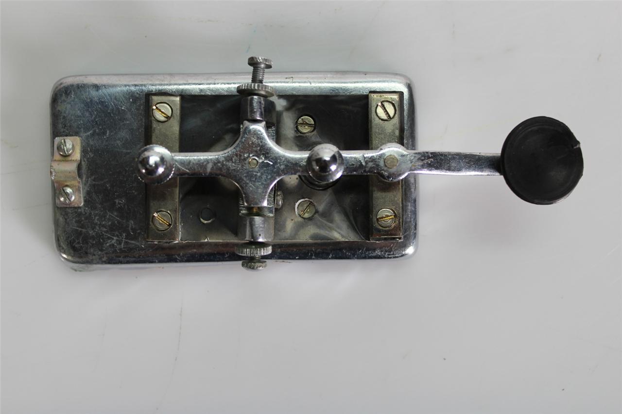 Vintage Chinese Military Morse Code Telegraph Key