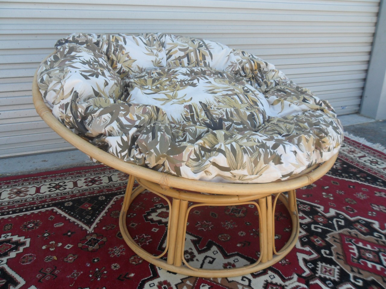 COOL 70s Retro Vintage Style Papasan Saucer Chair PERTH eBay