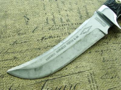 Ruko+Solingen VINTAGE CUSTOM RUKO MARK II SOLINGEN GERMANY STAG HUNTING BOWIE ...