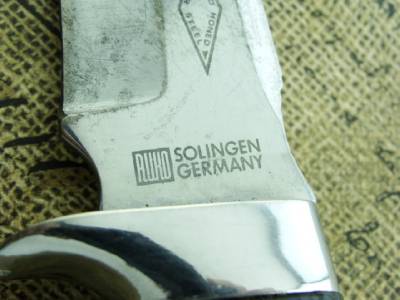 Ruko+Solingen VINTAGE CUSTOM RUKO MARK II SOLINGEN GERMANY STAG HUNTING BOWIE ...