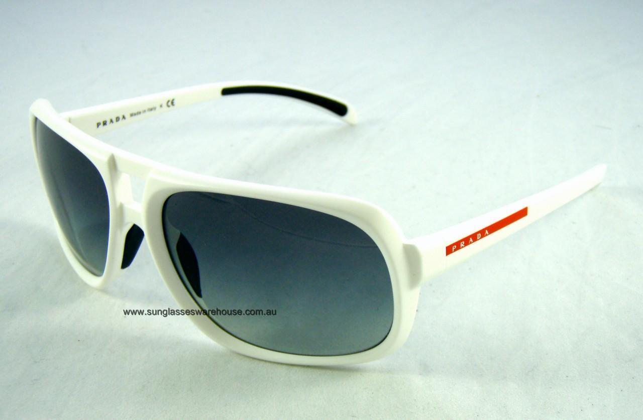 WHITE MENS PRADA SPORT SUNGLASSES SPS 06LS AA13M1 eBay