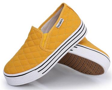 chunky sole canvas shoes