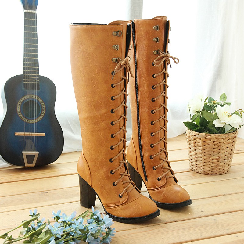 comfortable block heel boots