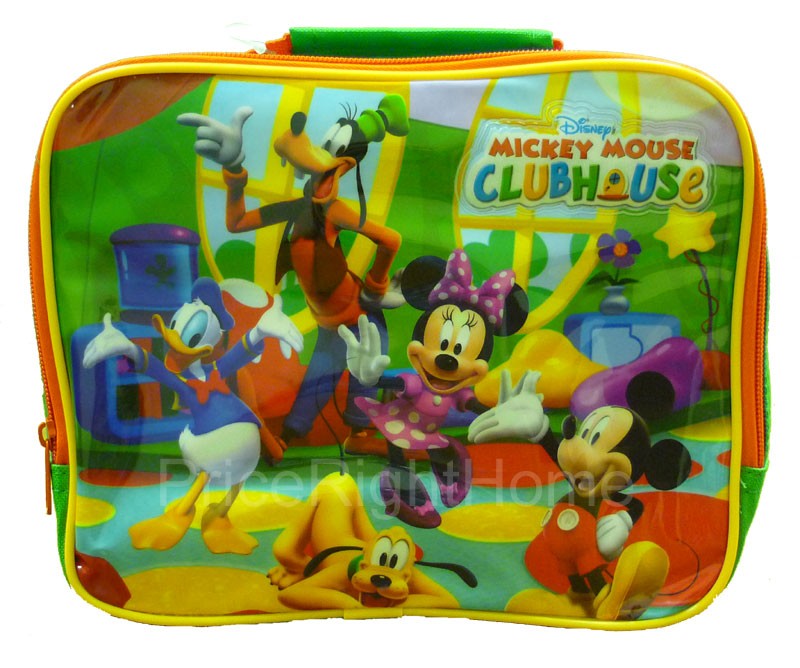 Mickey Mouse Clubhouse Insulated Lunch Box Bag New 