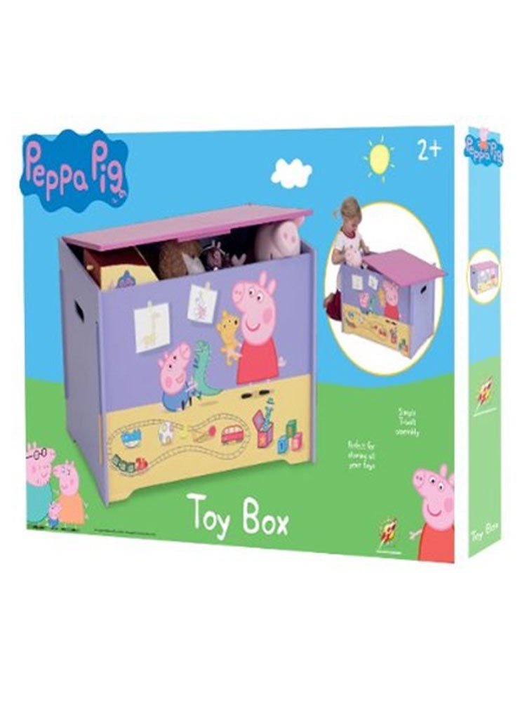 PEPPA PIG MDF TOY BOX NEW BOXED BEDROOM STORAGE eBay