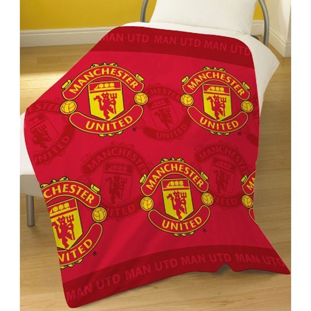 MANCHESTER UNITED FC 'MULTI' FLEECE BLANKET NEW eBay