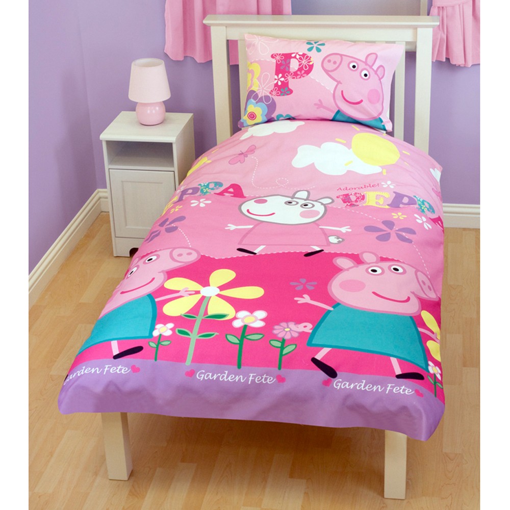 PEPPA PIG SINGLE DUVET COVER 'ADORABLE' NEW BEDDING eBay