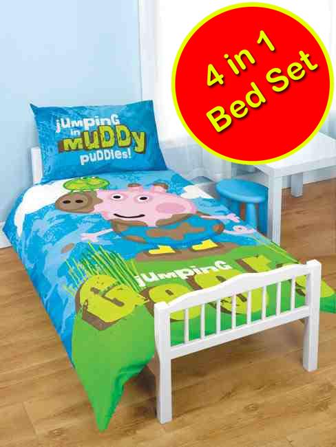 TODDLER COT BED BEDDING BUNDLE (DUVET+PILLOW+COVERS) - Picture 16 of 24
