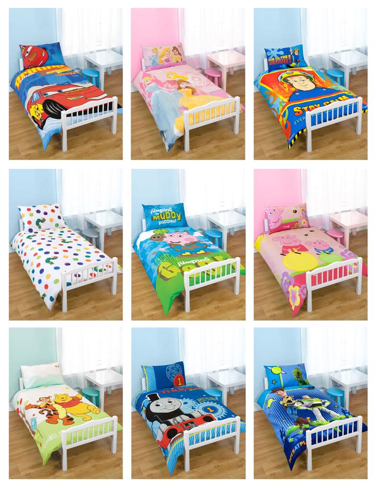 TODDLER COT BED BEDDING BUNDLE (DUVET+PILLOW+COVERS)