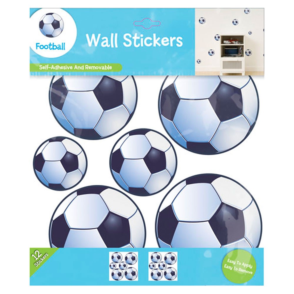 FOOTBALL 12 WALL STICKERS NEW SELFADHESIVE DECORATIONS eBay