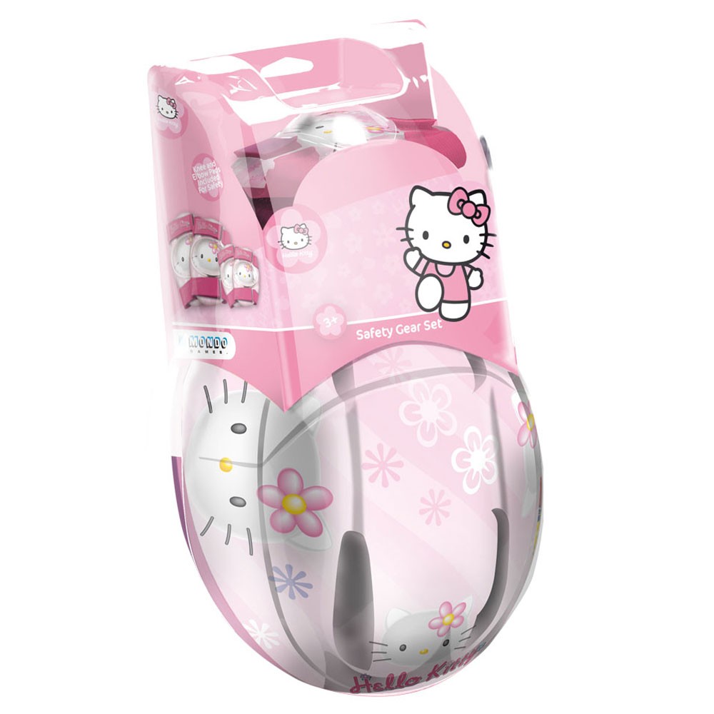 HELLO KITTY BIKE HELMET, ELBOW + KNEE PADS BNIB eBay