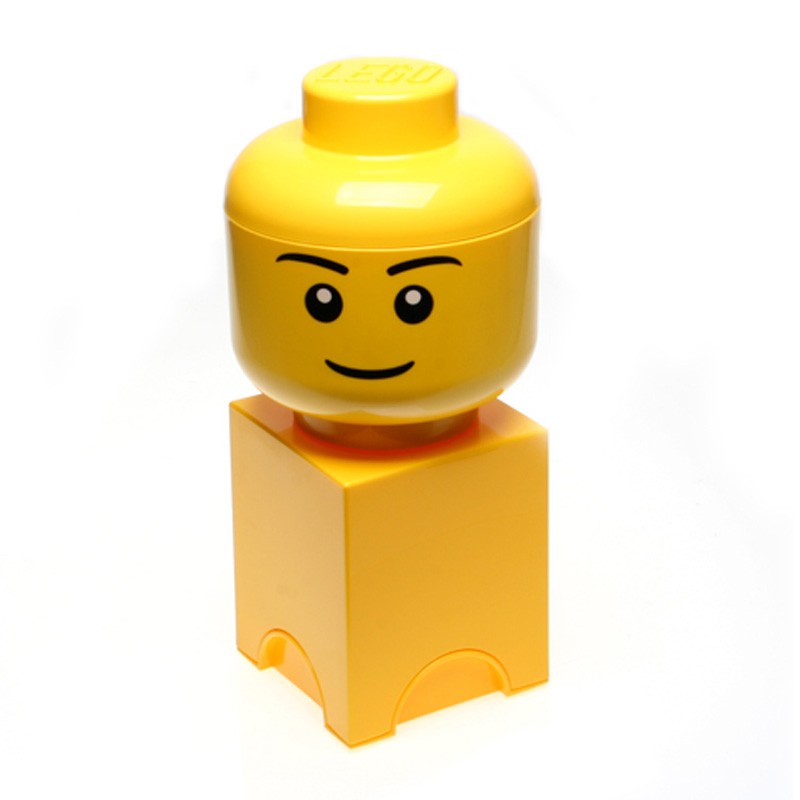 yellow lego storage