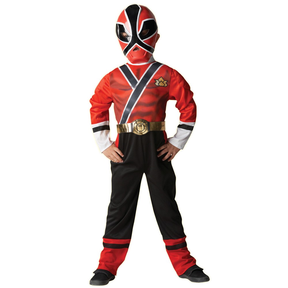 Power Rangers Samurai Red Ranger Fancy Dress Costume Small 3 4