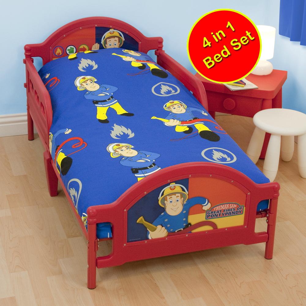 4 in 1 CHARACTER BEDDING BUNDLES TO FIT JUNIOR & TODDLER BEDS NEW