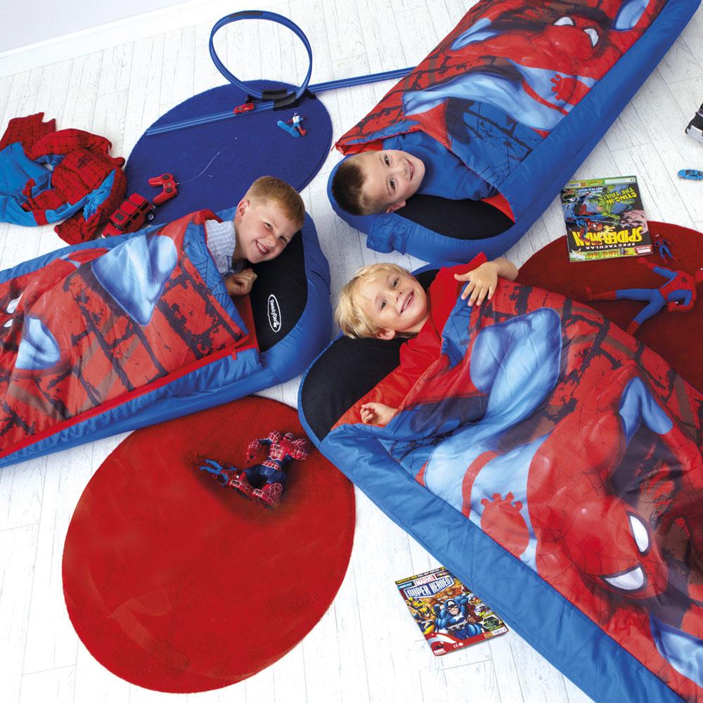 SPIDERMAN READY BED BEDDING READYBED NEW SLEEPING BAG SOLUTION eBay