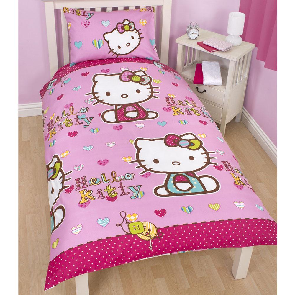 HELLO KITTY BEDROOM ACCESSORIES BEDDING FURNITURE & MORE 100% OFFICIAL ...