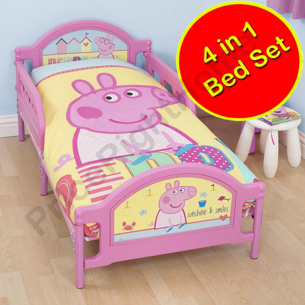 4 in 1 CHARACTER BEDDING BUNDLES TO FIT JUNIOR & TODDLER BEDS NEW