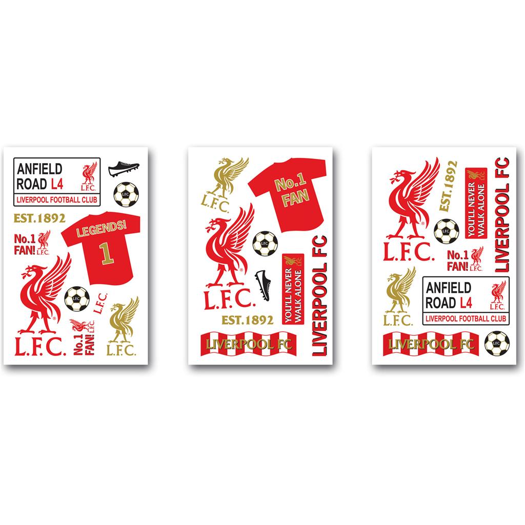 LIVERPOOL FC WALL STICKERS 3O PIECES OFFICIAL FOOTBALL NEW eBay