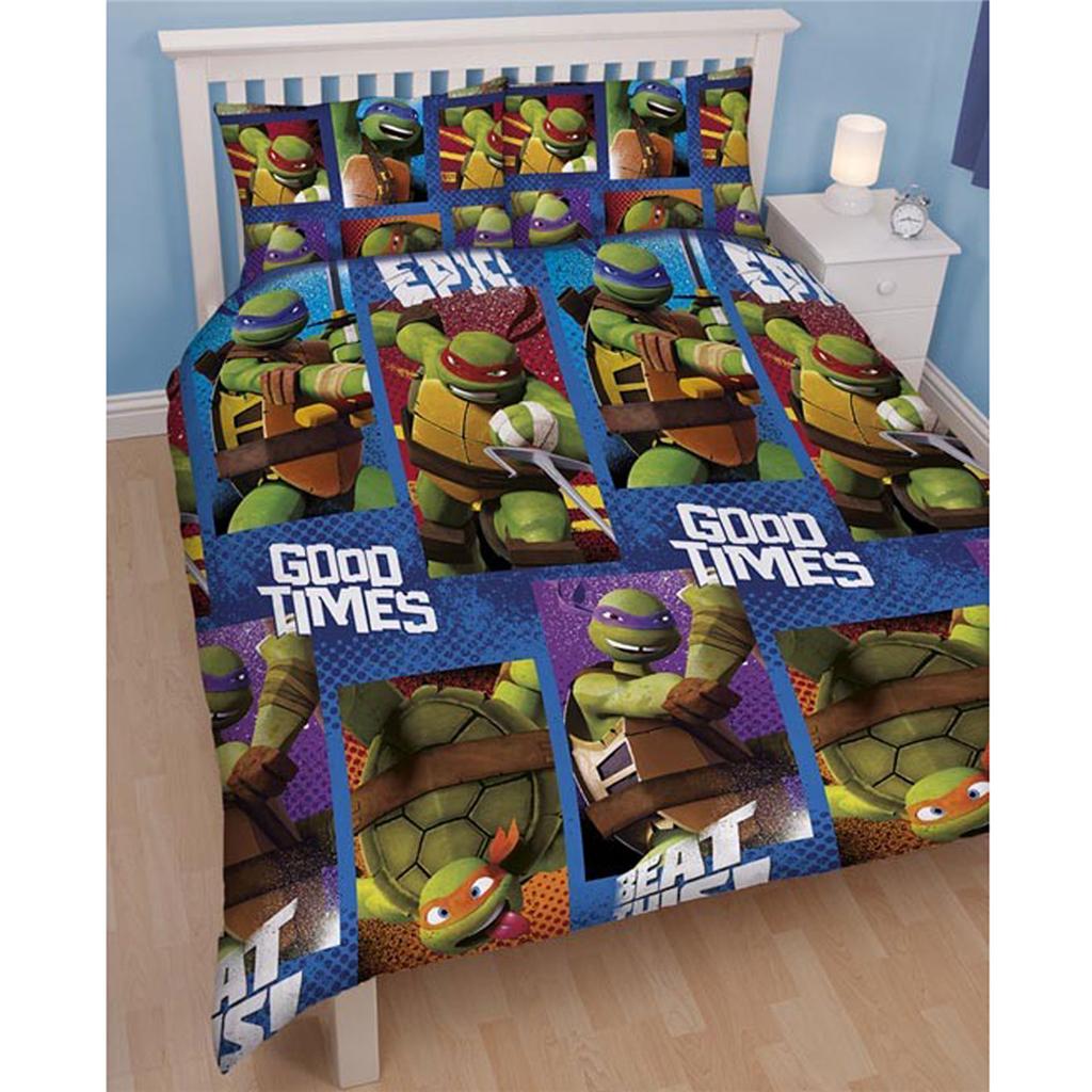 Tmnt Quilt Cover Teenage Mutant Ninja Turtles Team Single Duvet Set Double Character Duvet Covers Bedding Official Cars