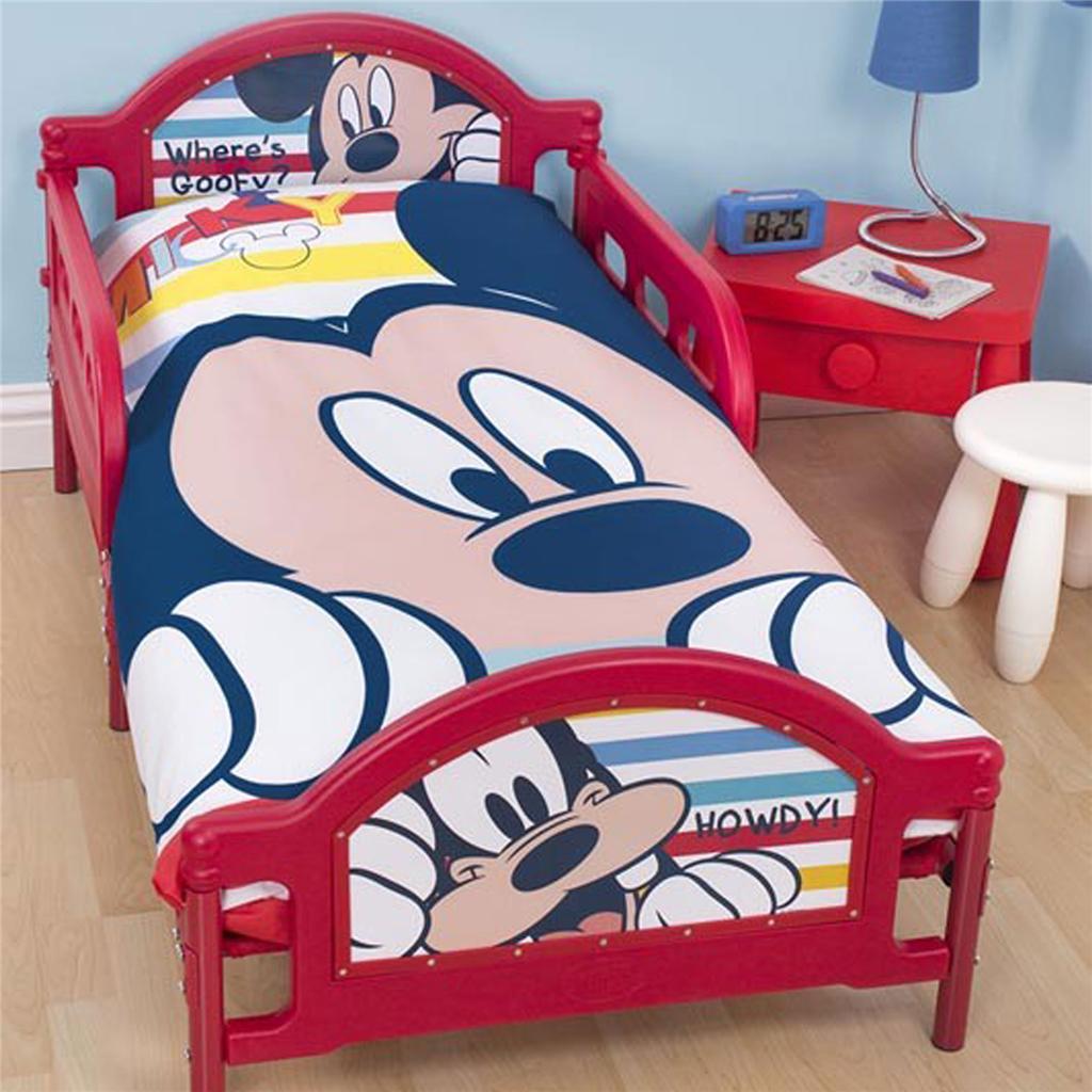 ... MICKEY MOUSE 'PLAY' JUNIOR COT BED DUVET COVER 100% OFFICIAL BEDDING