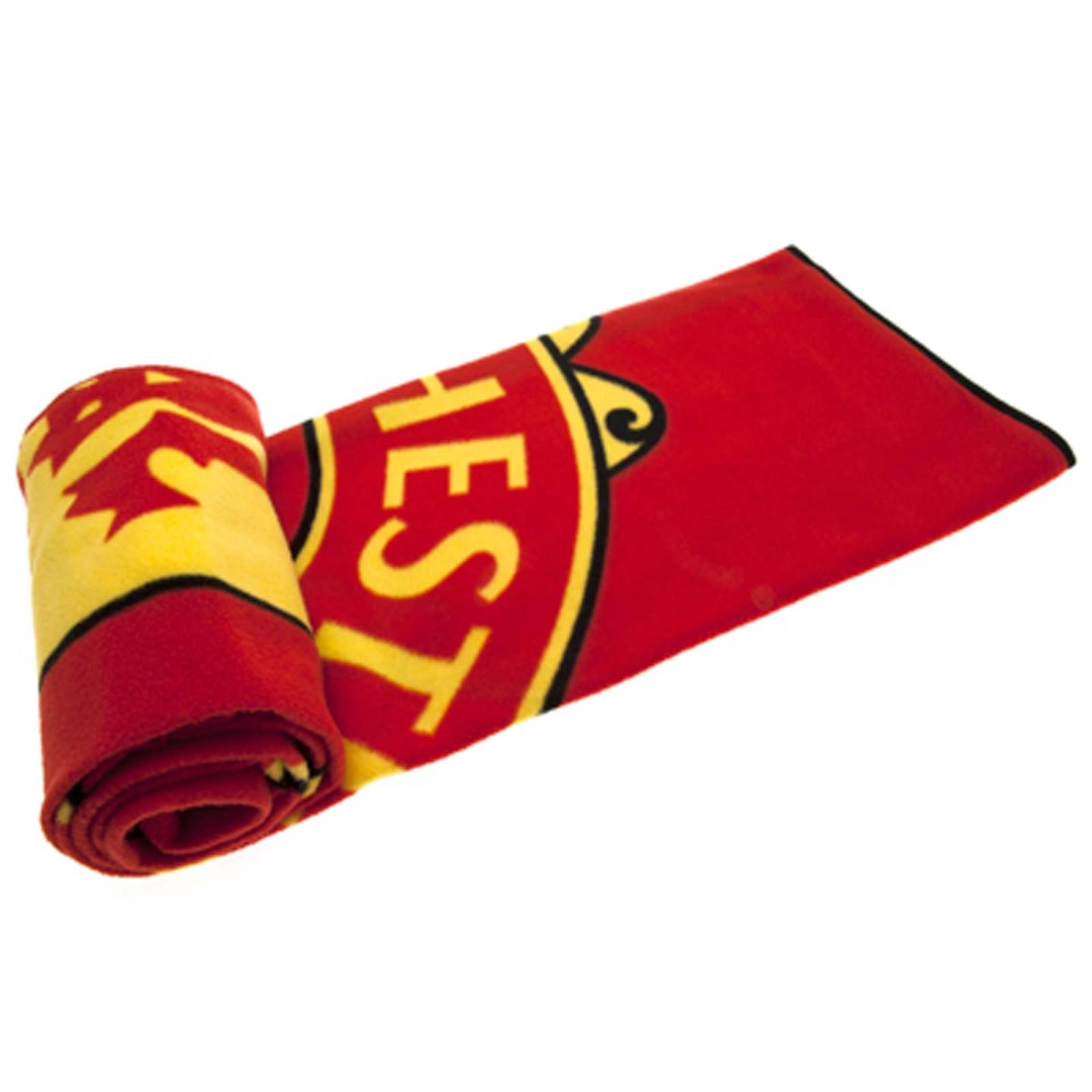 MANCHESTER UNITED FC CREST LARGE FLEECE BLANKET NEW OFFICIAL eBay