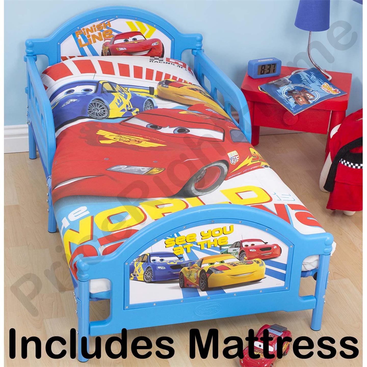 OFFICIAL DISNEY AND CHARACTER JUNIOR TODDLER BEDS WITH MATTRESS - NEW - Picture 2 of 11
