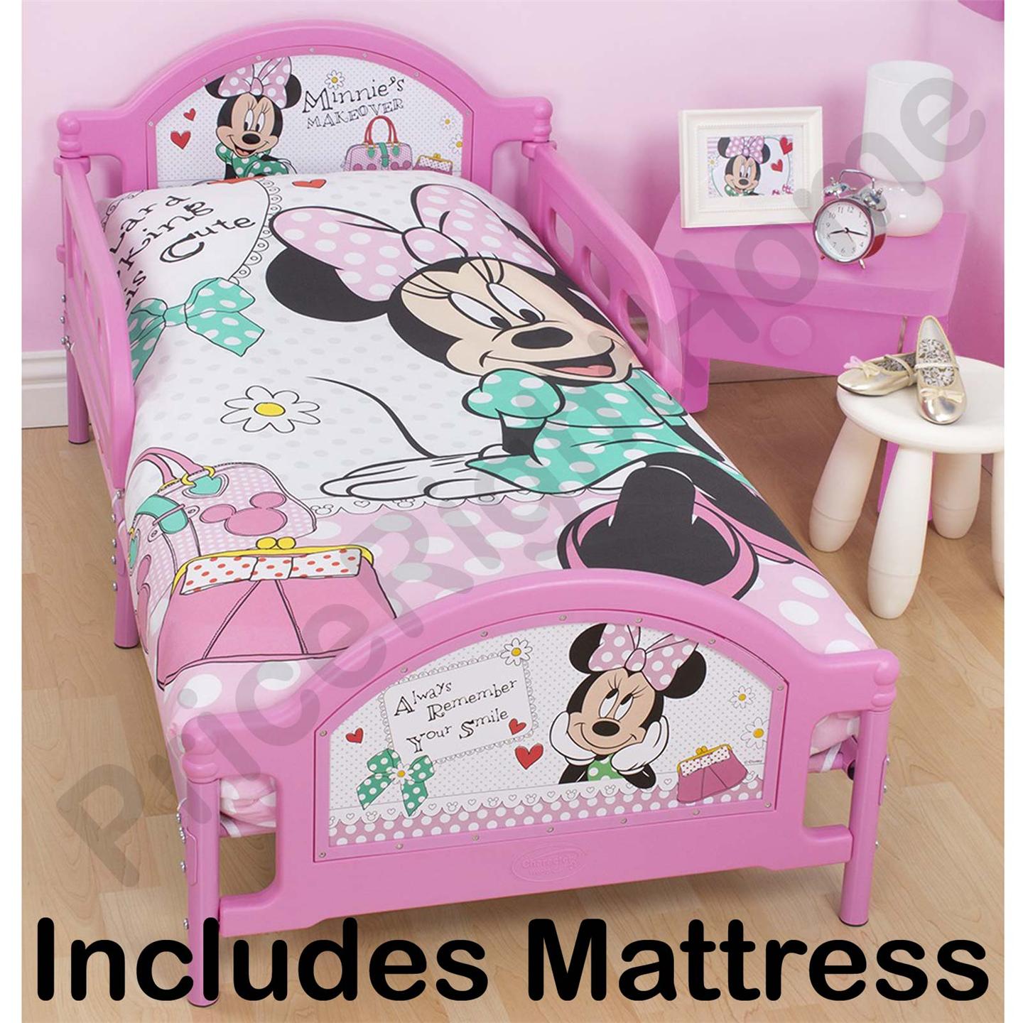 OFFICIAL DISNEY AND CHARACTER JUNIOR TODDLER BEDS WITH MATTRESS - NEW - Picture 6 of 11