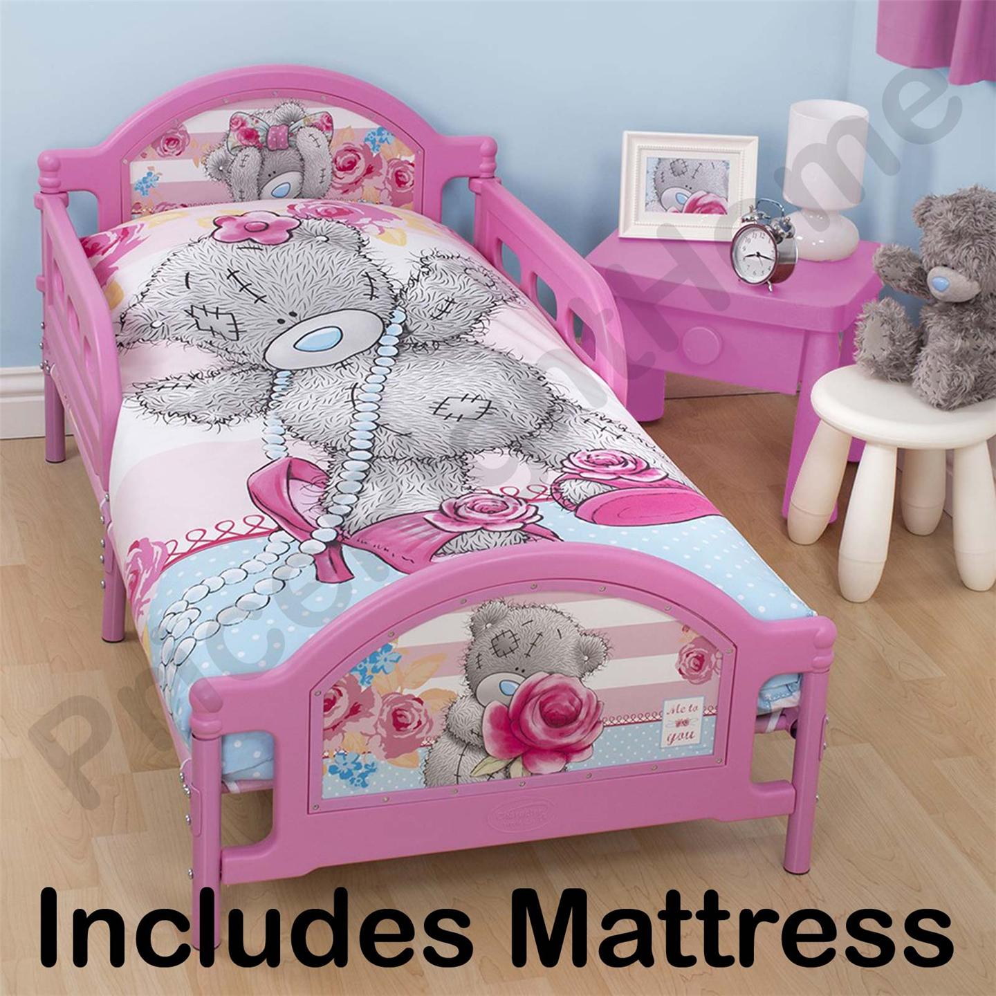 OFFICIAL DISNEY AND CHARACTER JUNIOR TODDLER BEDS WITH MATTRESS - NEW - Picture 8 of 11