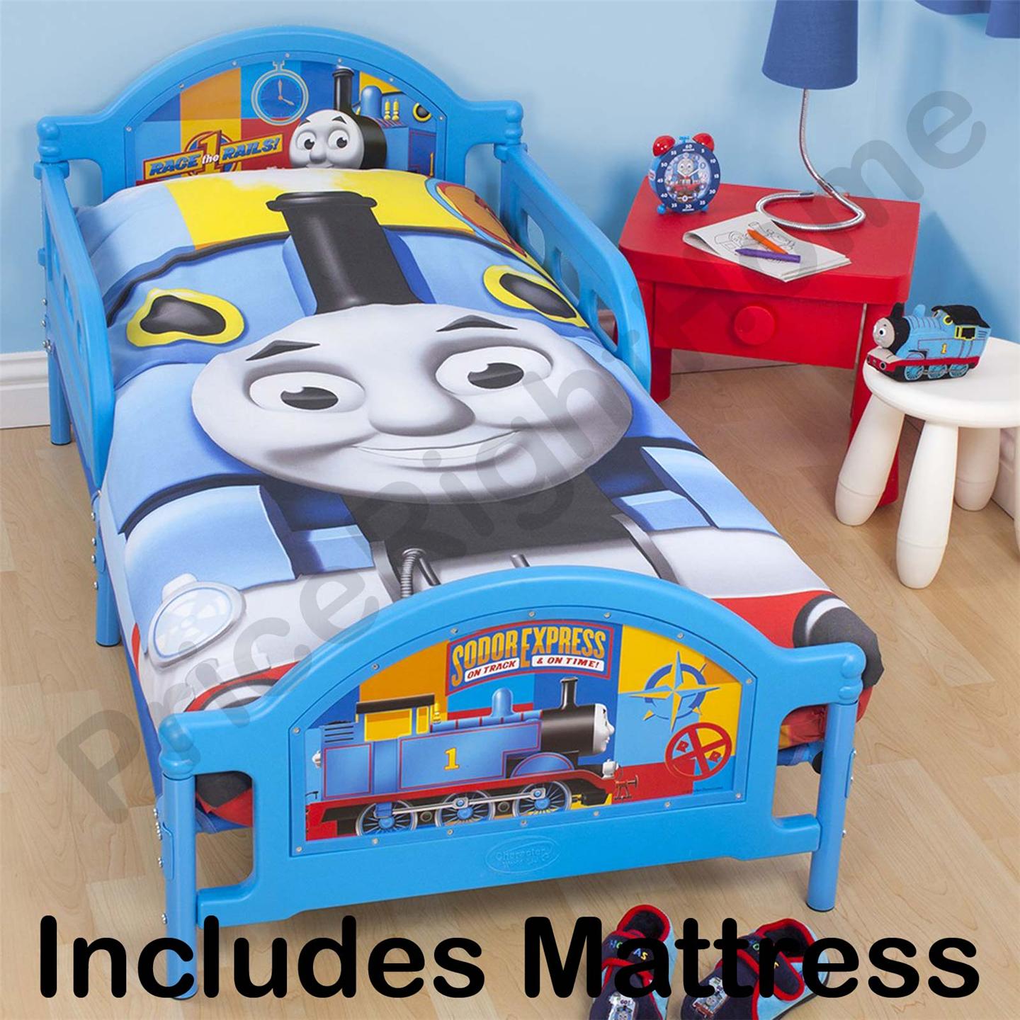 OFFICIAL DISNEY AND CHARACTER JUNIOR TODDLER BEDS WITH MATTRESS - NEW - Picture 11 of 11
