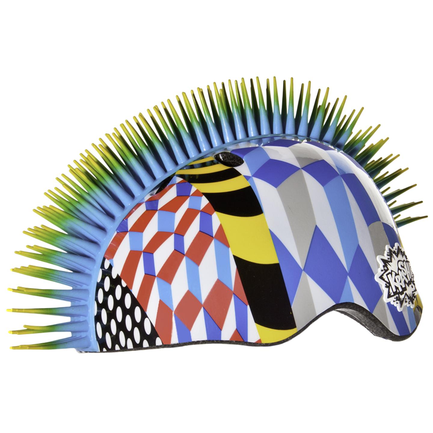 KRASH MOHICAN SAFETY BIKE HELMET BICYCLE SIZE 5458cms MOHAWK CUBE HURT