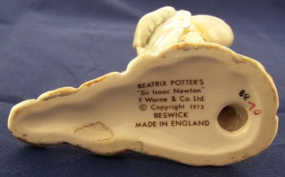 beswick beatrix potter sir isaac newton