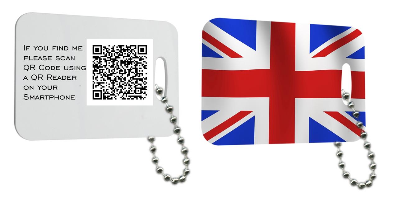 Personalised Luggage Tags with hidden contact details QR Coded eBay