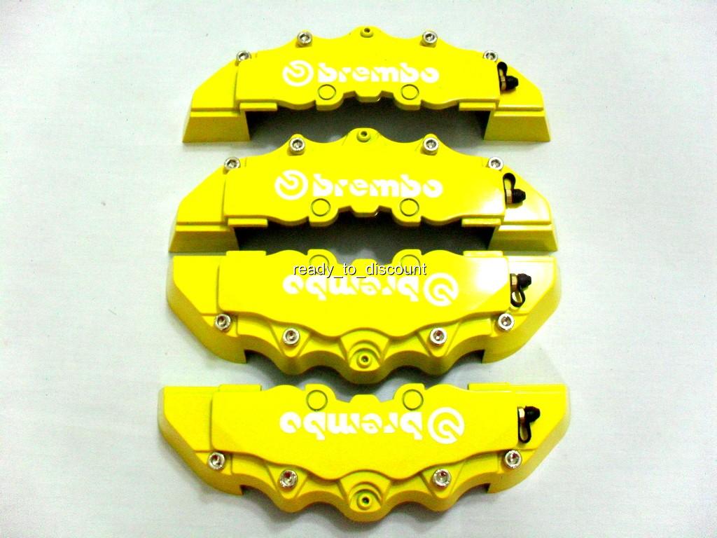 BMW E36 E46 E60 E61 E90 E91 YELLOW BRAKE CALIPER COVER 4PCS FRONT/REAR