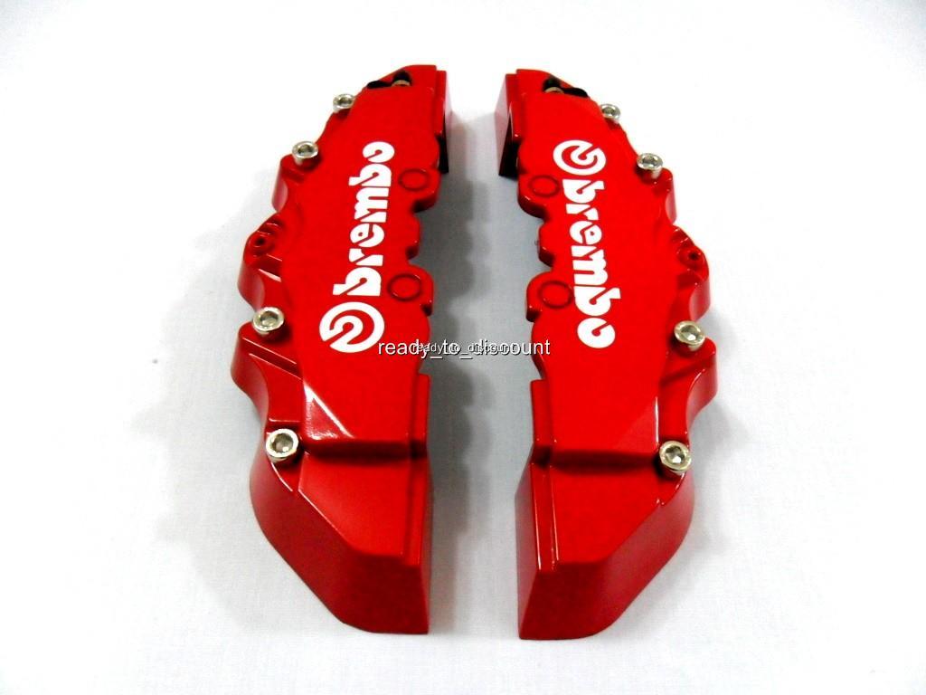 RED BREMBO STYLE BRAKE CALIPER COVERS KIT 1 SET 2PCS eBay