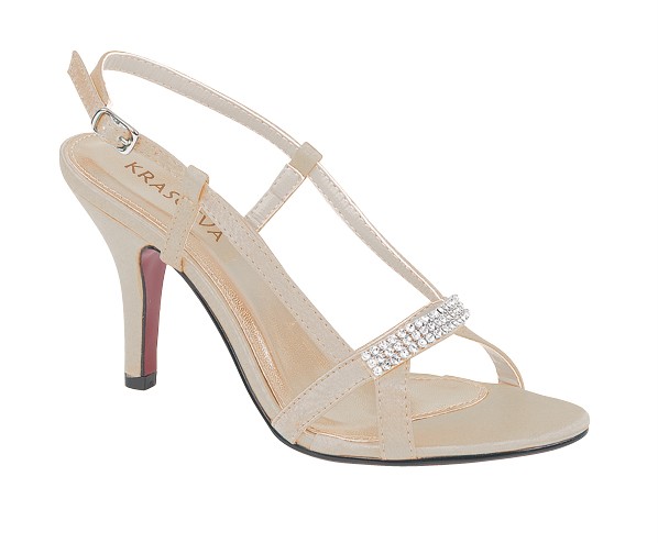 NEW WOMENS IVORY CREAM EVENING WEDDING SANDALS SZ 4 9 | eBay