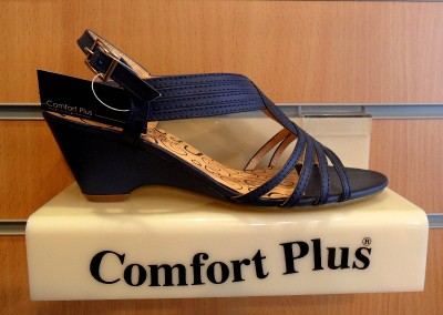 navy wide fit flat sandals