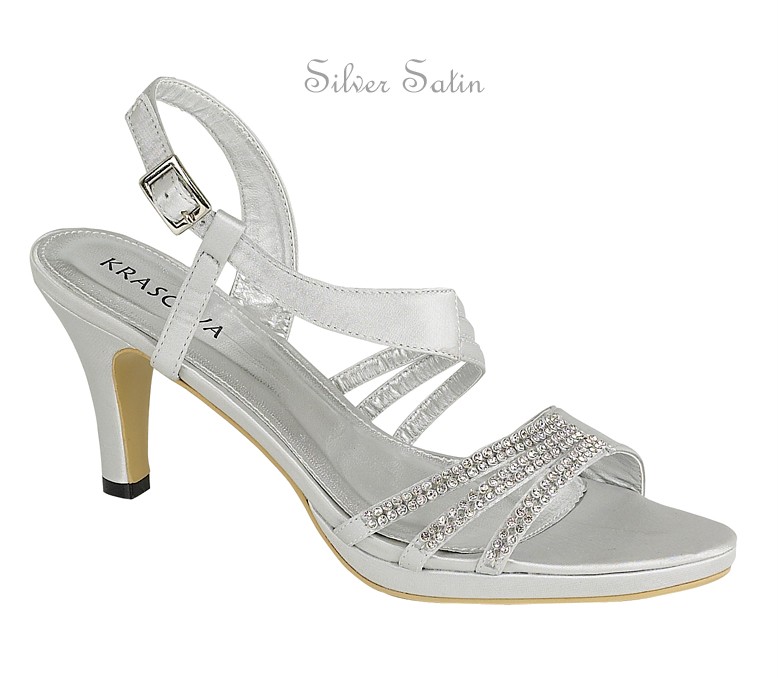 WOMENS-LADIES-SILVER-SATIN-LOW-HEEL-DIAMANTE-PARTY-EVENING-SANDALS-ALL ...