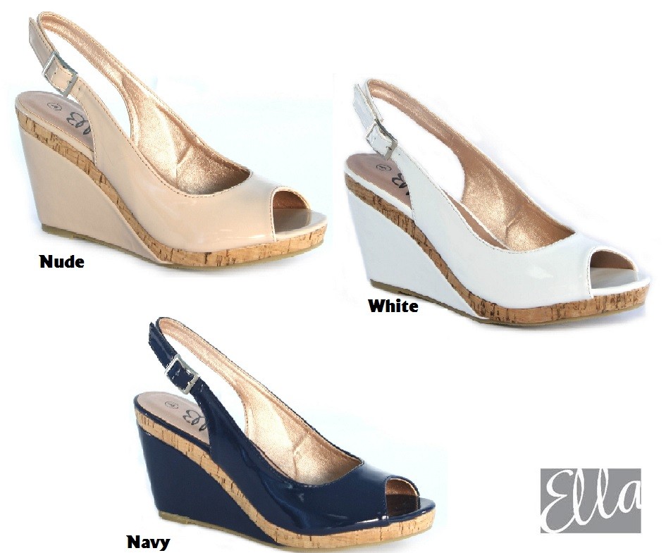 nude peep toe slingback