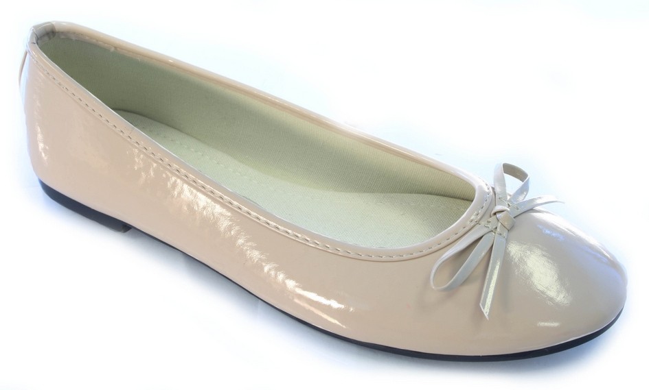 navy patent ballerina shoes