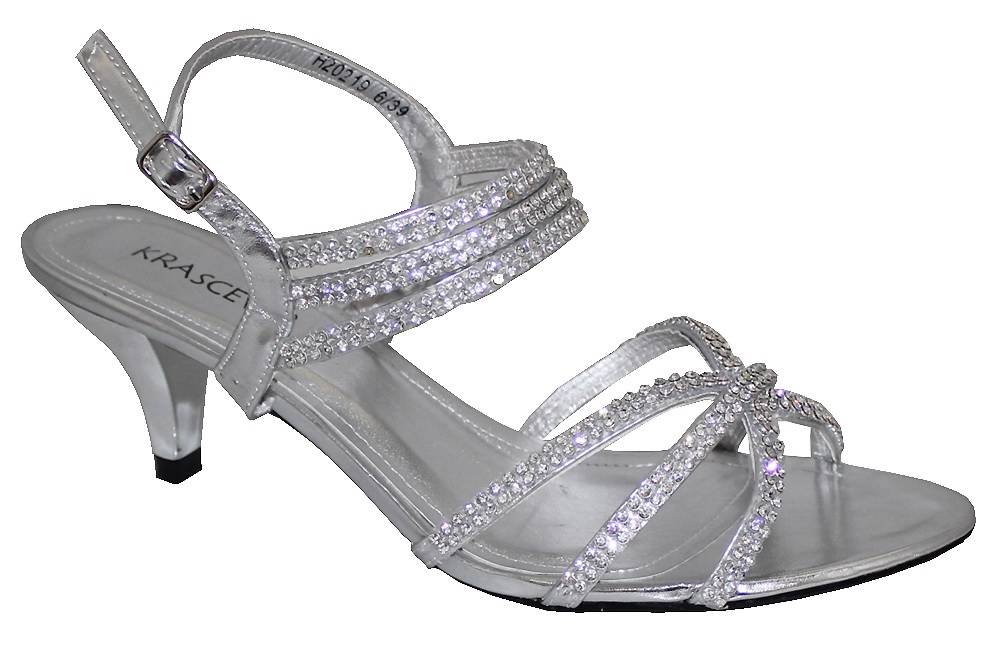 sparkly low heeled sandals