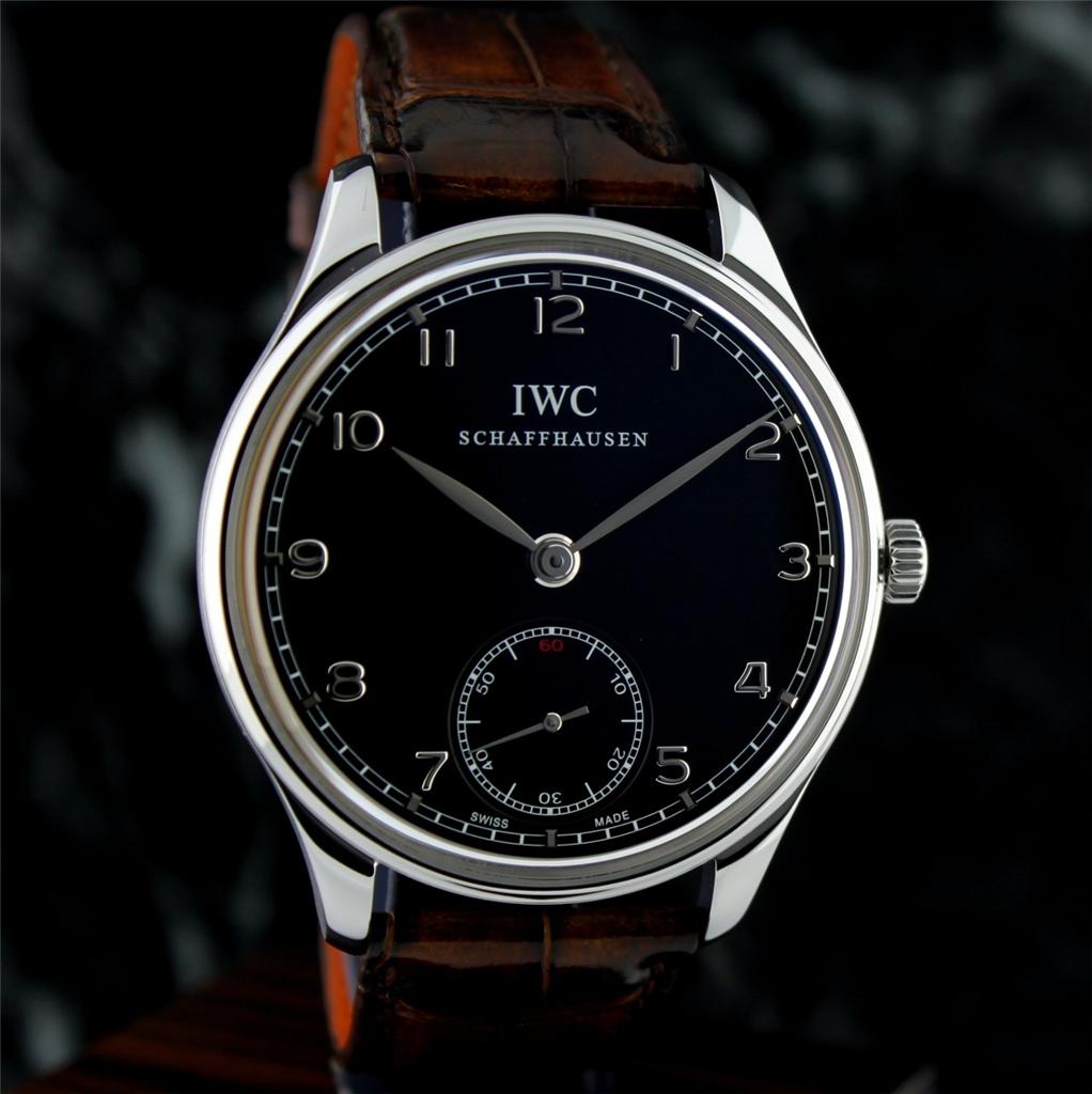 fs IWC Portuguese Hand Wound IW545407 44mm Box Papers Under