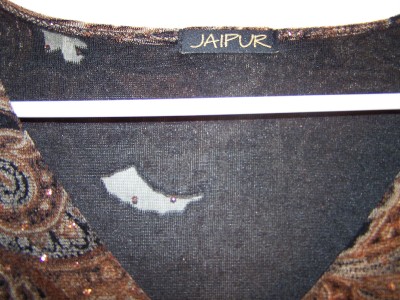 Extra Small Maternity Clothes on Jaipur Womans Size Small 4 6 To Medium 8 10 Semi Sheer With Sparkle