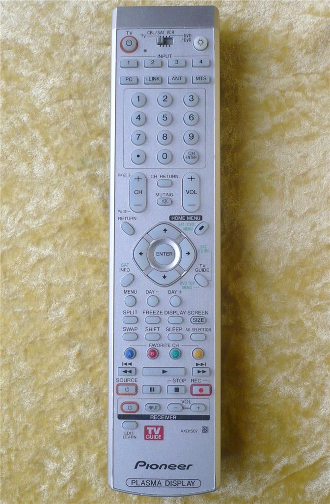 PIONEER Remote Control AXD1507 Brand New For Plasma TV eBay