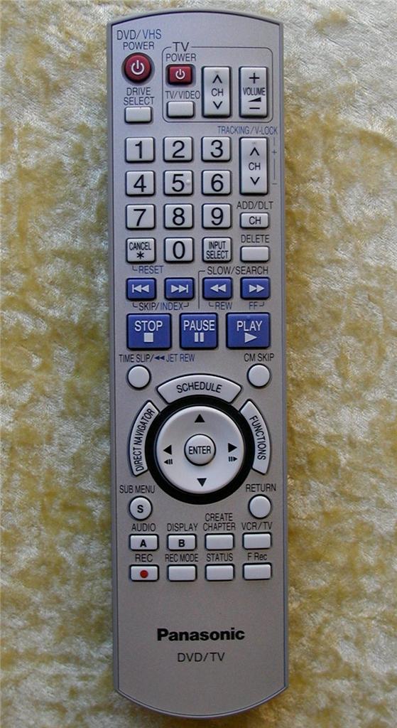 Original Panasonic Remote Control EUR7659Y70 for DVD RECORDER eBay